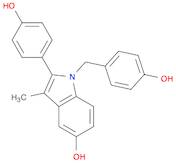 2-(4-Hydroxyphenyl)-1-[(4-hydroxyphenyl)methyl]-3-methyl-1H-indol-5-ol