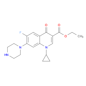 Ethyl 1-cyclopropyl-6-fluoro-4-oxo-7-(piperazin-1-yl)-1,4-dihydroquinoline-3-carboxylate