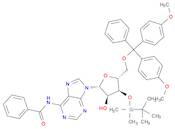 N-Benzoyl-5'-O-[bis(4-methoxyphenyl)phenylmethyl]-3'-O-[(1,1-dimethylethyl)dimethylsilyl]adenosine