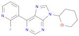 6-(2-Fluoropyridin-3-yl)-9-(tetrahydro-2H-pyran-2-yl)-9H-purine