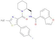 N-[[(2S)-1-[[5-(4-Fluorophenyl)-2-methyl-4-thiazolyl]carbonyl]-2-piperidinyl]methyl]-4-benzofura...