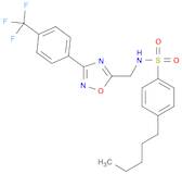 Benzenesulfonamide, 4-pentyl-N-[[3-[4-(trifluoromethyl)phenyl]-1,2,4-oxadiazol-5-yl]methyl]-