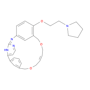 (16E)-11-[2-(1-Pyrrolidinyl)ethoxy]-14,19-dioxa-5,7,27-triazatetracyclo[19.3.1.12,6.18,12]heptacos…