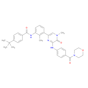 N-[3-[4,5-Dihydro-4-methyl-6-[[4-(4-morpholinylcarbonyl)phenyl]amino]-5-oxo-2-pyrazinyl]-2-methylp…