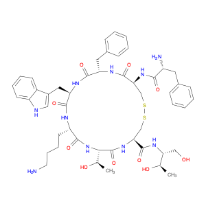 [R-(R*,R*)]-D-Phenylalanyl-L-cysteinyl-L-phenylalanyl-D-tryptophyl-L-lysyl-L-threonyl-N-[2-hydroxy…