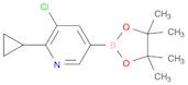 3-Chloro-2-cyclopropyl-5-(4,4,5,5-tetramethyl-1,3,2-dioxaborolan-2-yl)pyridine