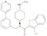 3-Chloro-N-[trans-4-(methylamino)cyclohexyl]-N-[[3-(4-pyridinyl)phenyl]methyl]benzo[b]thiophene-...