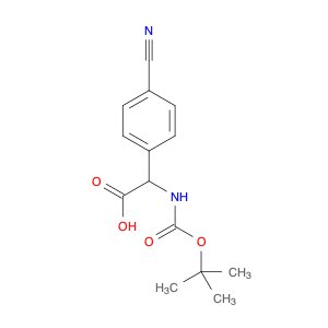 2-((tert-Butoxycarbonyl)amino)-2-(4-cyanophenyl)acetic acid