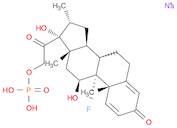 Pregna-1,4-diene-3,20-dione, 9-fluoro-11β,17,21-trihydroxy-16α-methyl-, 21-(dihydrogen phosphate) …