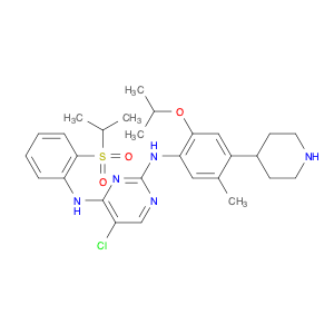 5-Chloro-N4-[2-[(1-methylethyl)sulfonyl]phenyl]-N2-[5-methyl-2-(1-methylethoxy)-4-(4-piperidinyl...