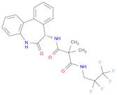 N1-[(7S)-6,7-Dihydro-6-oxo-5H-dibenz[b,d]azepin-7-yl]-2,2-dimethyl-N3-(2,2,3,3,3-pentafluoropropyl…