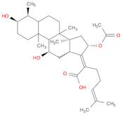 (3α,4α,8α,9β,11α,13α,14β,16β,17Z)-16-(Acetyloxy)-3,11-dihydroxy-29-nordammara-17(20),24-dien-21-...