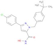 3-(4-Chlorophenyl)-1-[[4-(1,1-dimethylethyl)phenyl]methyl]-N-hydroxy-1H-pyrazole-5-carboxamide