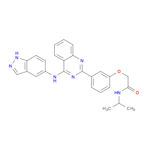 2-[3-[4-[(1H-Indazol-5-yl)amino]quinazolin-2-yl]phenoxy]-N-isopropylacetamide