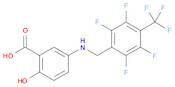 2-Hydroxy-5-[[[2,3,5,6-tetrafluoro-4-(trifluoromethyl)phenyl]methyl]amino]benzoic acid