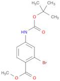 Benzoic acid, 2-bromo-4-[[(1,1-dimethylethoxy)carbonyl]amino]-, methyl ester