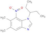 1-(1-Ethylpropyl)-5,6-dimethyl-7-nitro-1H-benzimidazole