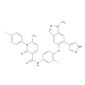 N-[3-Fluoro-4-[[1-methyl-6-(1H-pyrazol-4-yl)-1H-indazol-5-yl]oxy]phenyl]-1-(4-fluorophenyl)-1,2-di…