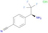 4-[(1S)-1-amino-2,2,2-trifluoroethyl]benzonitrile hydrochloride