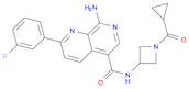 8-Amino-N-[1-(cyclopropylcarbonyl)-3-azetidinyl]-2-(3-fluorophenyl)-1,7-naphthyridine-5-carboxamide