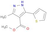 Methyl 3-methyl-5-(thiophen-2-yl)-1H-pyrazole-4-carboxylate