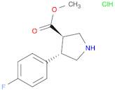 methyl (3R,4S)-4-(4-fluorophenyl)pyrrolidine-3-carboxylate hydrochloride