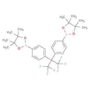 2,2'-((perfluoropropane-2,2-diyl)bis(4,1-phenylene))bis(4,4,5,5-tetramethyl-1,3,2-dioxaborolane)