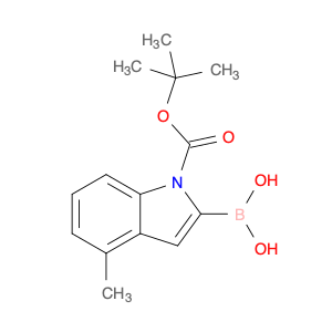 1H-Indole-1-carboxylic acid, 2-borono-4-methyl-, 1-(1,1-dimethylethyl) ester