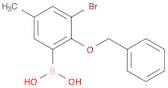 2-Benzyloxy-3-bromo-5-methylphenylboronic acid