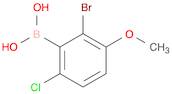 2-Bromo-6-chloro-3-methoxyphenylboronic acid