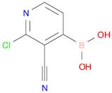 (2-Chloro-3-cyanopyridin-4-yl)boronic acid