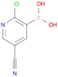 (2-Chloro-5-cyanopyridin-3-yl)boronic acid