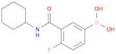 (3-(Cyclohexylcarbamoyl)-4-fluorophenyl)boronic acid