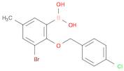 3-Bromo-2-(4'-chlorobenzyloxy)-5-methylphenylboronic acid