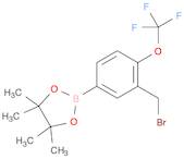 (3-Bromomethyl-4-trifluoromethoxyphenylboronic acid, pinacol ester