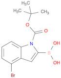 1-BOC-4-bromo-indole-2-boronic acid