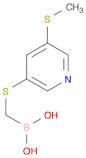 (((5-(Methylthio)pyridin-3-yl)thio)methyl)boronic acid