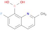 7-FLUORO-2-METHYLQUINOLIN-8-YLBORONIC ACID