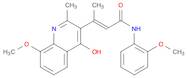 (E)-3-(4-Hydroxy-8-methoxy-2-methylquinolin-3-yl)-N-(2-methoxyphenyl)but-2-enamide