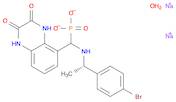 [[[(1S)-1-(4-Bromophenyl)ethyl]amino](1,2,3,4-tetrahydro-2,3-dioxo-5-quinoxalinyl)methyl] phosph...