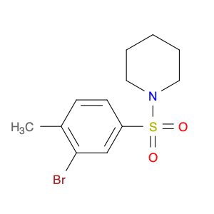 1-(3-BROMO-4-METHYLPHENYLSULFONYL)PIPERIDINE