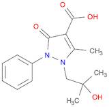 1-(2-HYDROXY-2-METHYLPROPYL)-5-METHYL-3-OXO-2-PHENYL-2,3-DIHYDROPYRAZOLE-4-CARBOXYLIC ACID