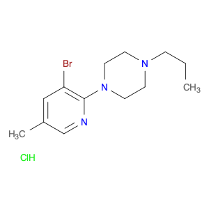 3-Bromo-2-(4-propylpiperazino)-5-picoline, HCl