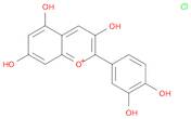 2-(3,4-Dihydroxyphenyl)-3,5,7-trihydroxychromenylium chloride