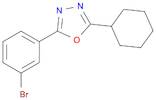 2-(3-Bromophenyl)-5-cyclohexyl-1,3,4-oxadiazole