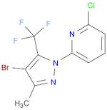 4-Bromo-3-methyl-5-(trifluoromethyl)-1-(6-chloropyridin-2-yl)pyrazole