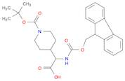 2-((((9H-Fluoren-9-yl)methoxy)carbonyl)amino)-2-(1-(tert-butoxycarbonyl)piperidin-4-yl)acetic acid