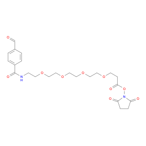 2,5-dioxopyrrolidin-1-yl 1-[(4-formylphenyl)formamido]-3,6,9,12-tetraoxapentadecan-15-oate