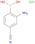 (2-Amino-4-cyanophenyl)boronic acid hydrochloride