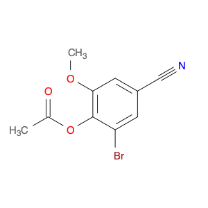 2-Bromo-4-cyano-6-methoxyphenyl acetate